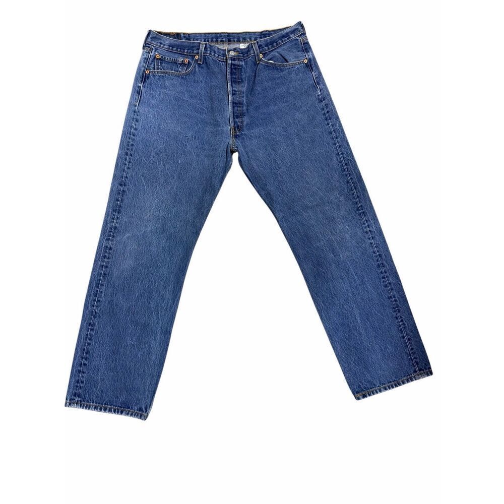 Levi’s 501 XX Mens Jeans 40X34 Wpl 423 100% Cotton Blue Button Fly Made In Domin